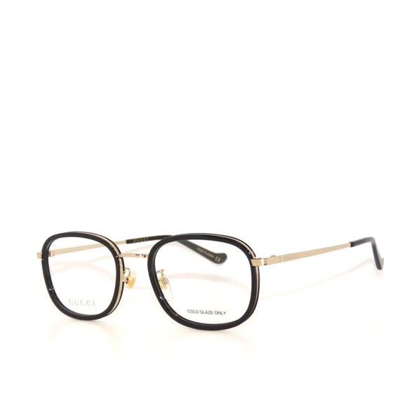 Gucci GG0865OA 001 52 0865OA Black Gold Eyeglasses 0865 - Picture 1 of 5